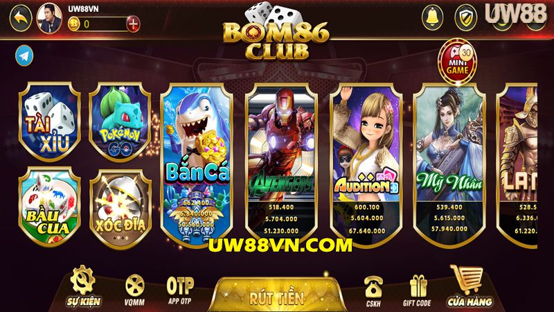 Cổng game Bom86 club