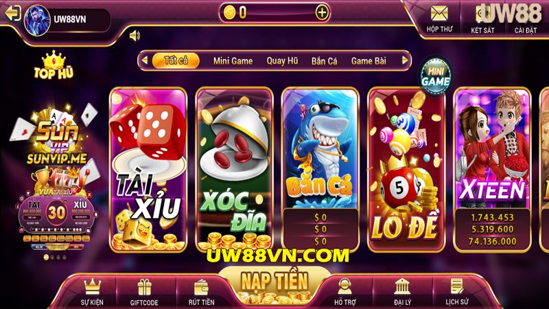 Cổng game SunVip Me