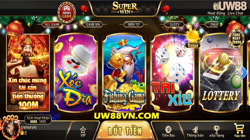 Cổng game SuperWin88 Vip