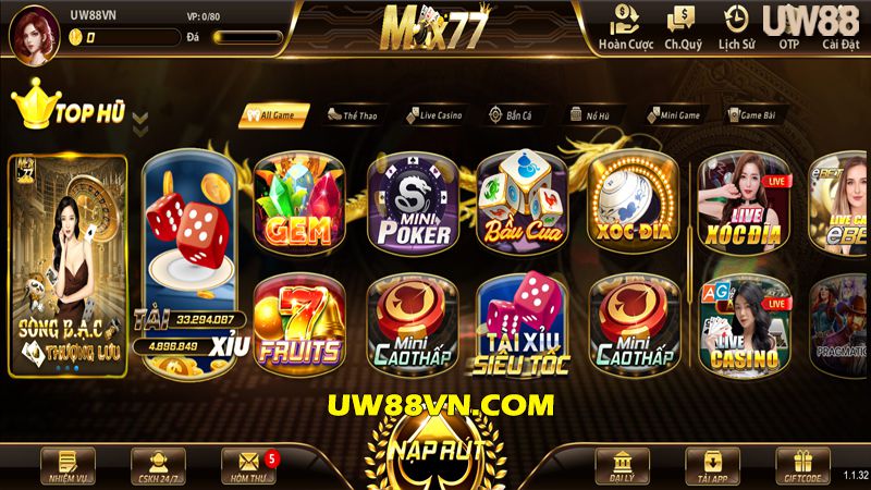 Cổng game max77.vin