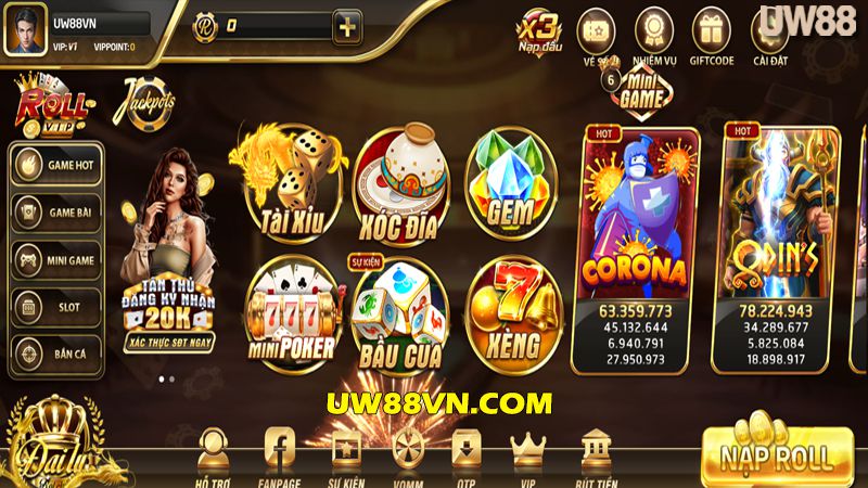 Cổng game Roll vip