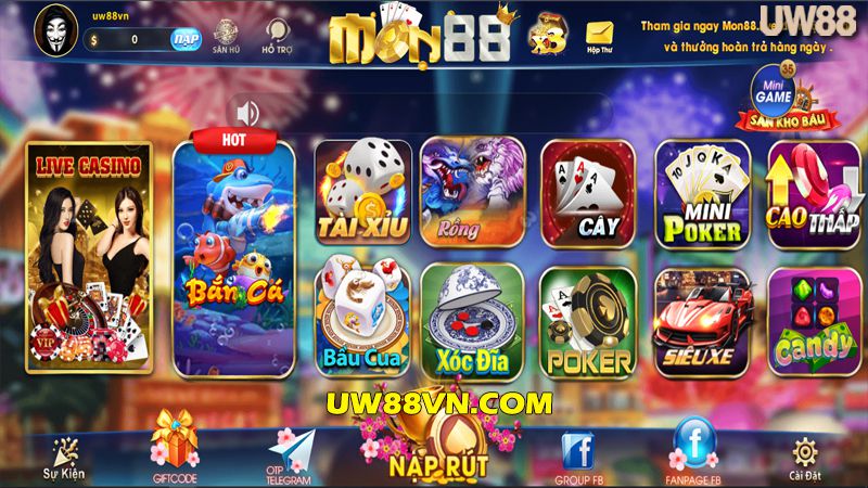 Cổng game Mon88 Live