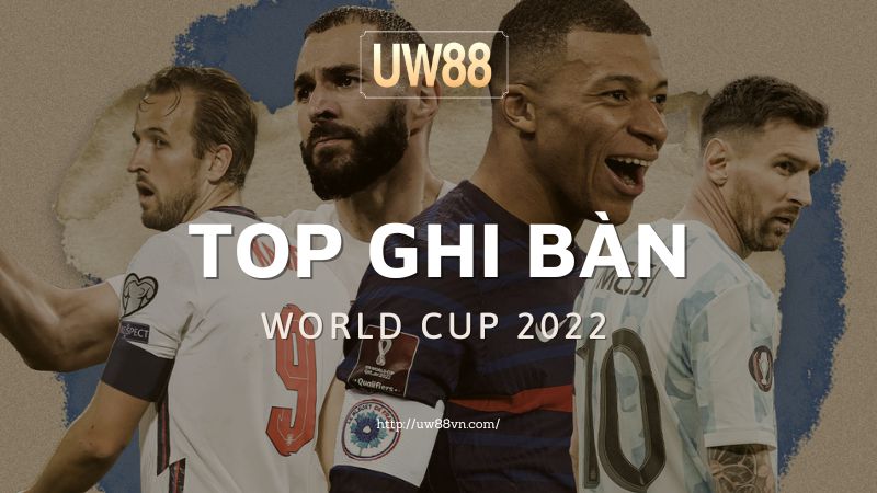 top ghi bàn world cup 2022